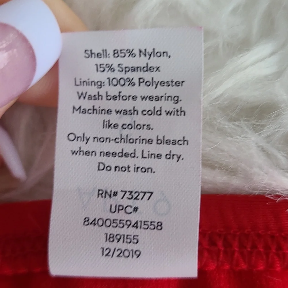 Apt.9  Hipster Swim Bottom  NWT.        Size Small.   Red - Picture 6 of 6